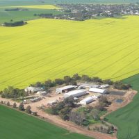 Ariel shot of farm